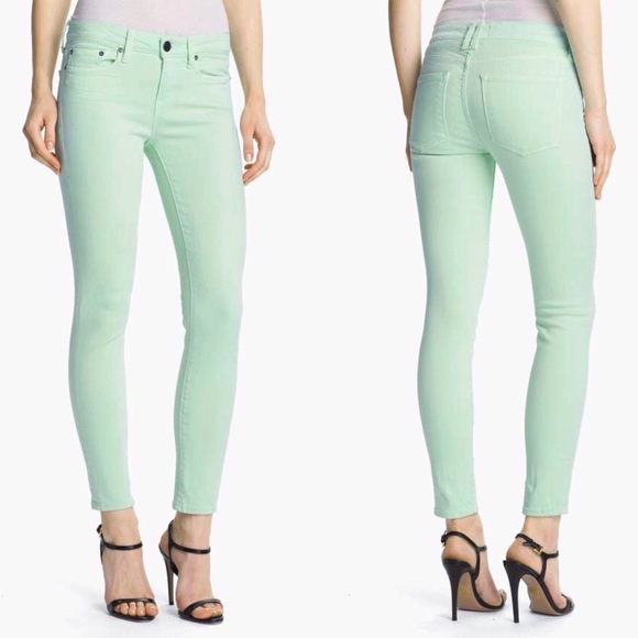 mint skinny jeans